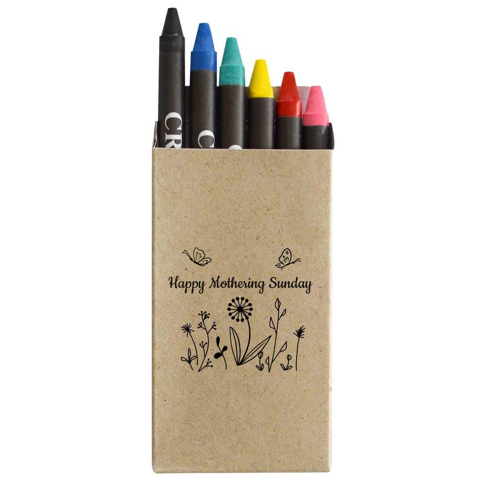 'Happy Mothering Sunday' Coloured Crayon Set (CY00032415)