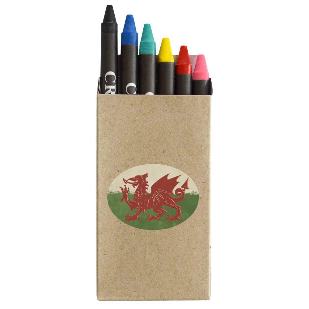 'Welsh Dragon' Coloured Crayon Set (CY00032479)