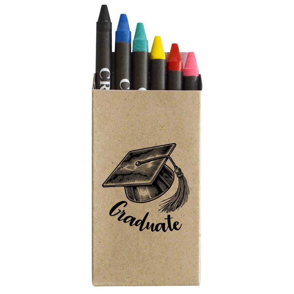 'University Graduate Mortar Board' Coloured Crayon Set (CY00032947)