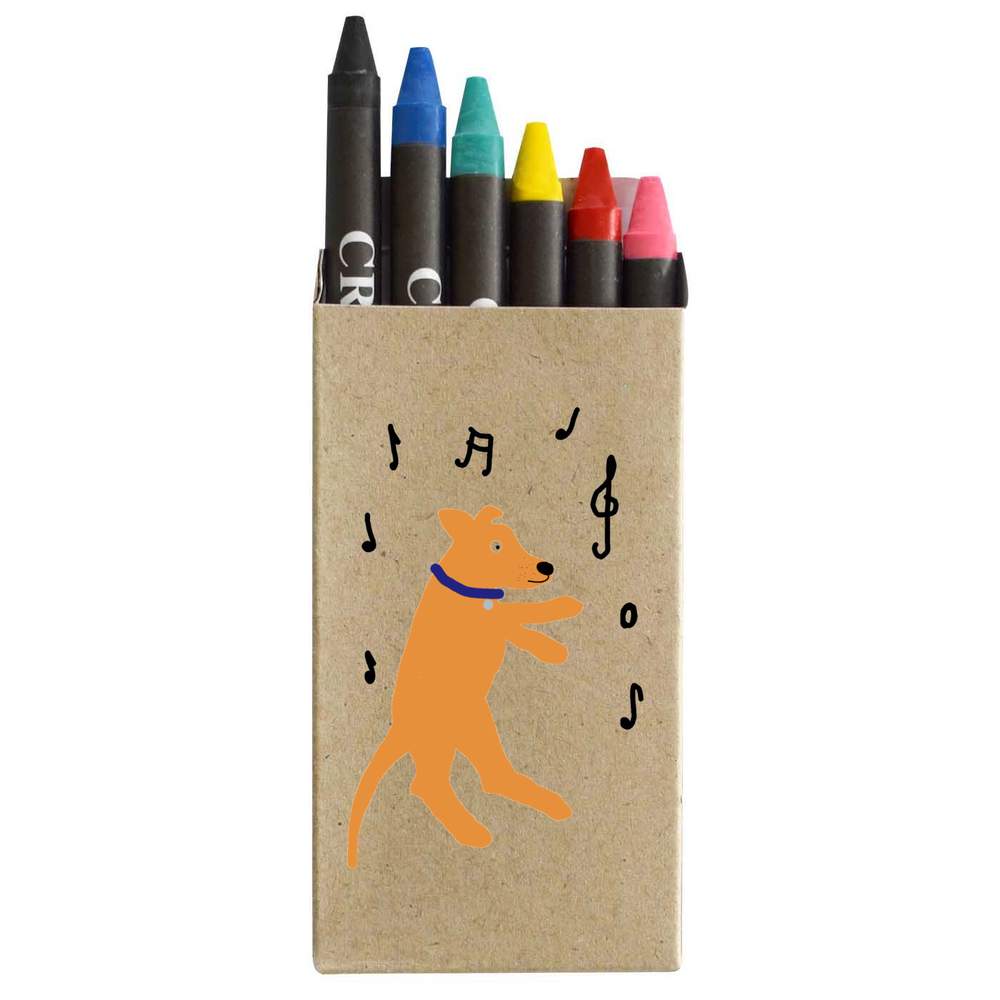 'A Dancing  Labrador' Coloured Crayon Set (CY00033028)