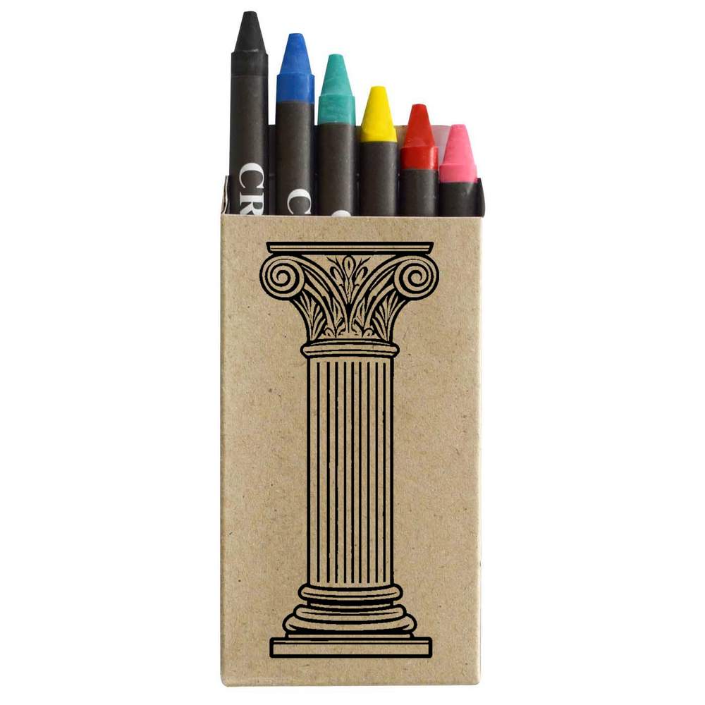 'Arabesque Roman Pillar ' Coloured Crayon Set (CY00033531)