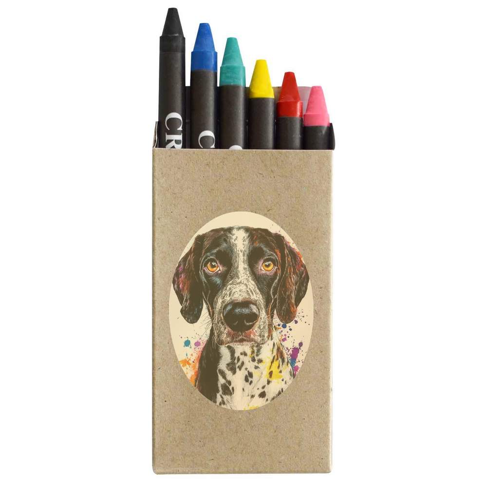 'German Shorthaired Pointer Portrait' Coloured Crayon Set (CY00033834)