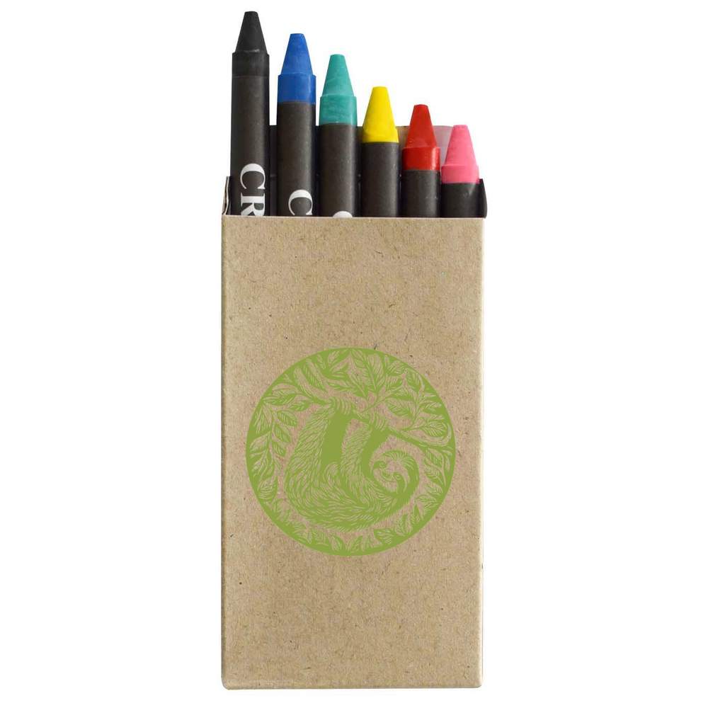 'Cute Sloth On Branch' Coloured Crayon Set (CY00034128)