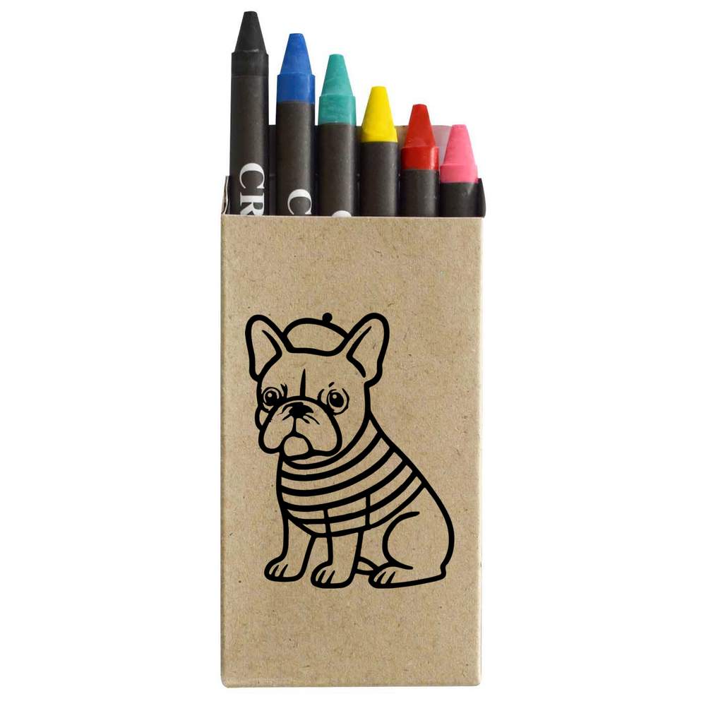 'French Bulldog' Coloured Crayon Set (CY00035350)
