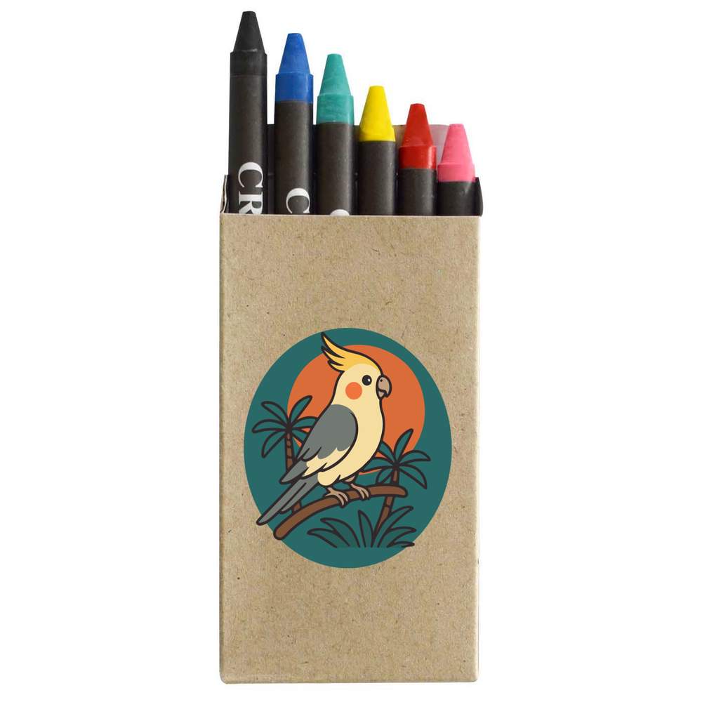 'Cute Cockatiel' Coloured Crayon Set (CY00036487)