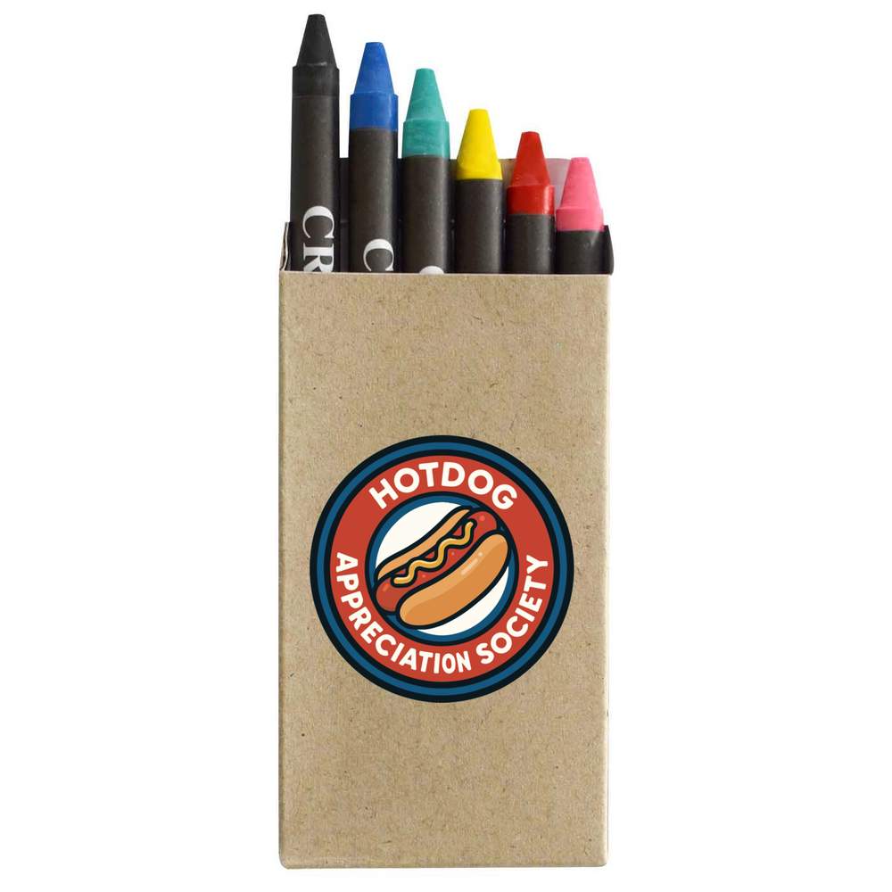 'Hot Dog Appreciation Society' Coloured Crayon Set (CY00037289)
