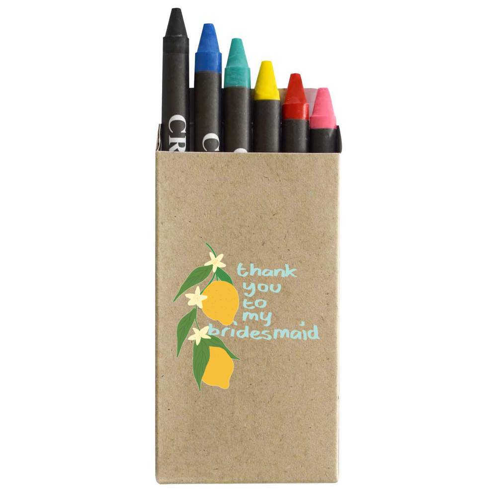 'Thank You To My Bridesmaid ' Coloured Crayon Set (CY00038051)