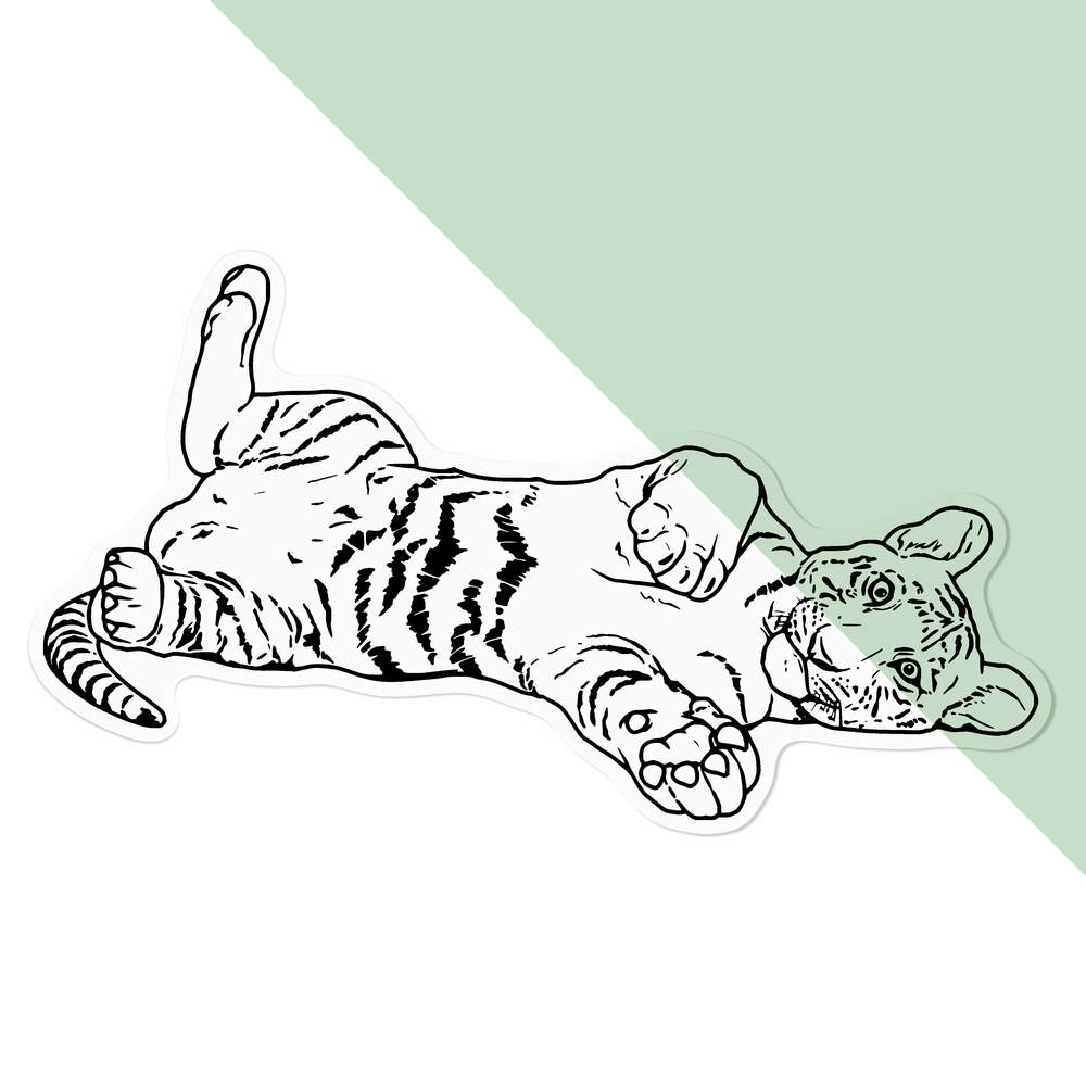 'Tiger Cub' Clear Sticker Decals (DC035328) - Picture 19 of 30