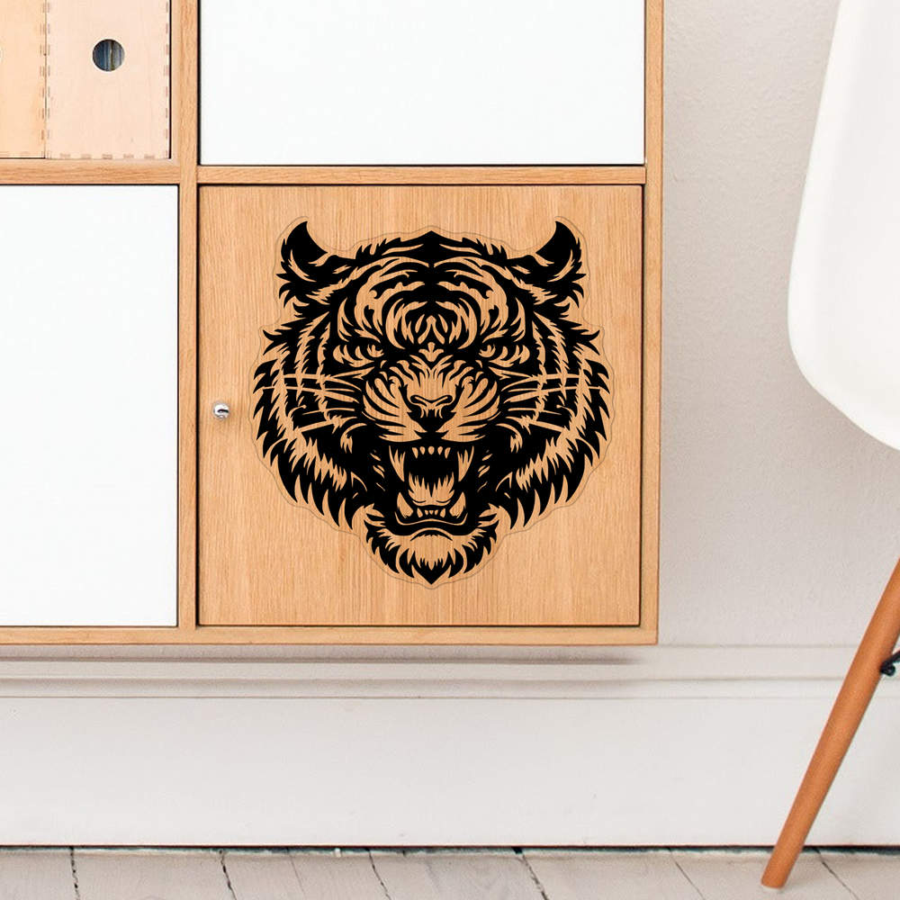 'Fierce Tiger' Clear Sticker Decals (DC045422) - Picture 20 of 30