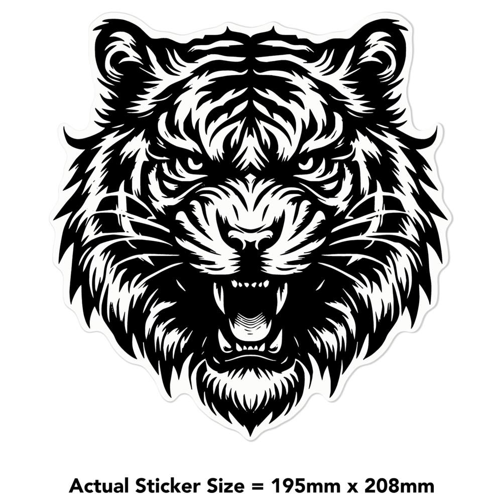 'Angry Tiger' Clear Sticker Decals (DC045519) - Picture 21 of 30