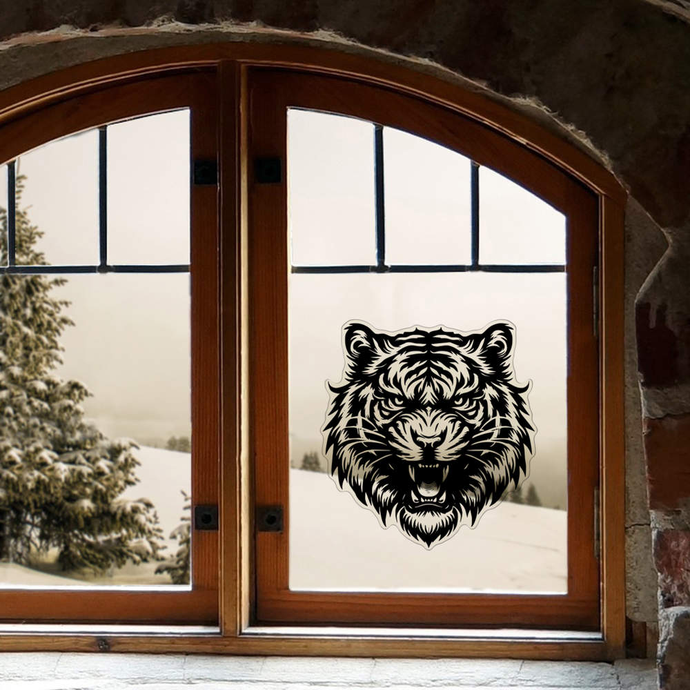 'Angry Tiger' Clear Sticker Decals (DC045519) - Picture 24 of 30