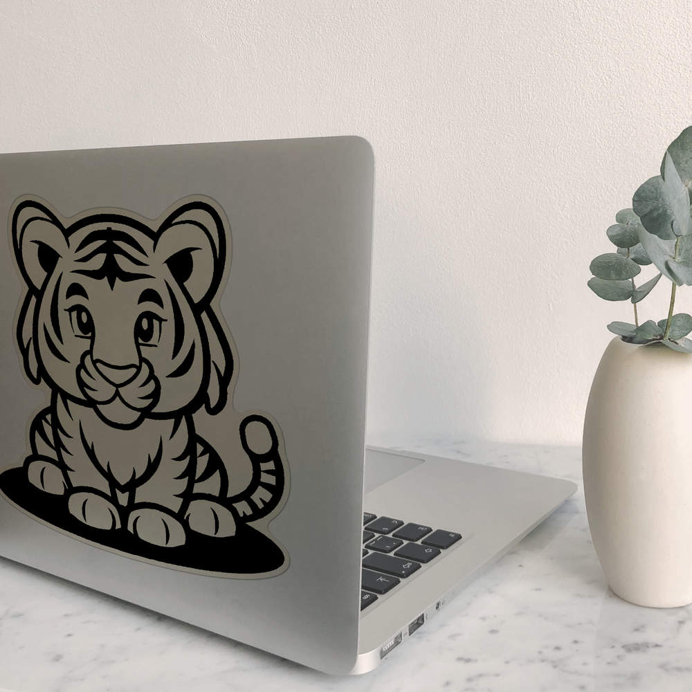 'Cute Tiger Sitting' Clear Sticker Decals (DC045855) - Picture 23 of 30