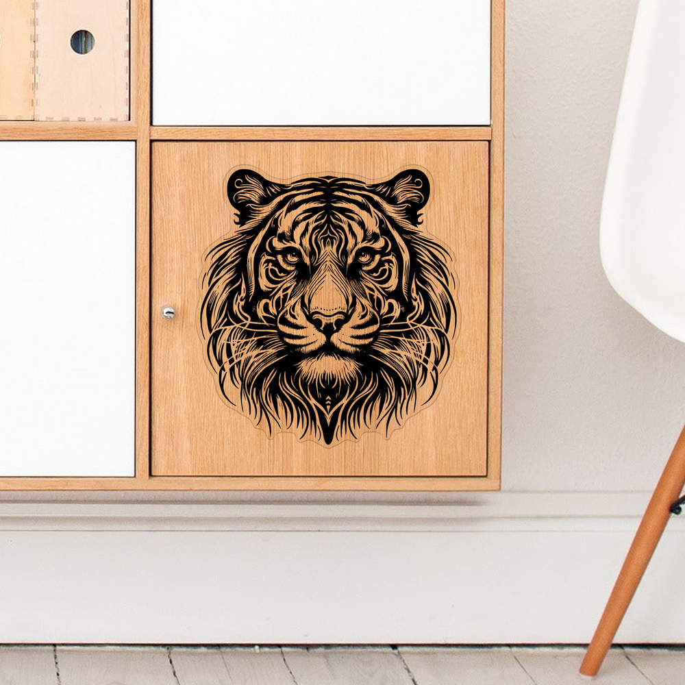 'Tribal Tiger Head' Clear Sticker Decals (DC055025) - Picture 20 of 30