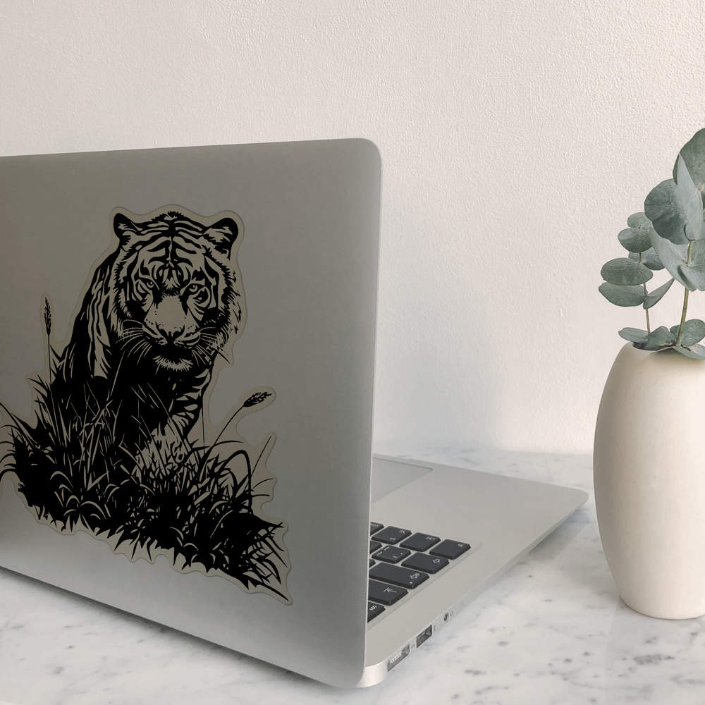 'Tiger in Grass' Clear Sticker Decals (DC055207) - Picture 23 of 30