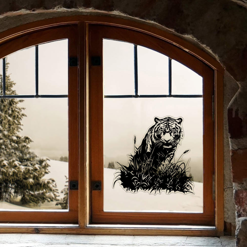 'Tiger in Grass' Clear Sticker Decals (DC055207) - Picture 24 of 30