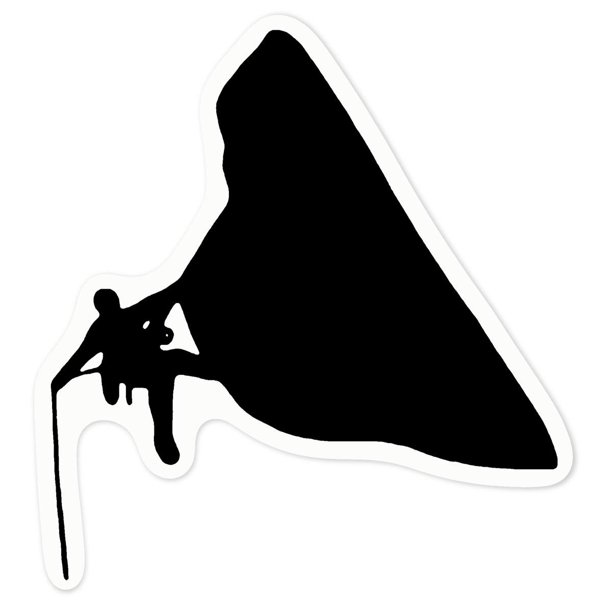 'Rock Climber' Clear Premium Vinyl Decal Stickers – Waterproof, Durable & Easy to Apply - For Car Bumpers, Windows, Bins & More - Medium (100mm) (DC00049906)