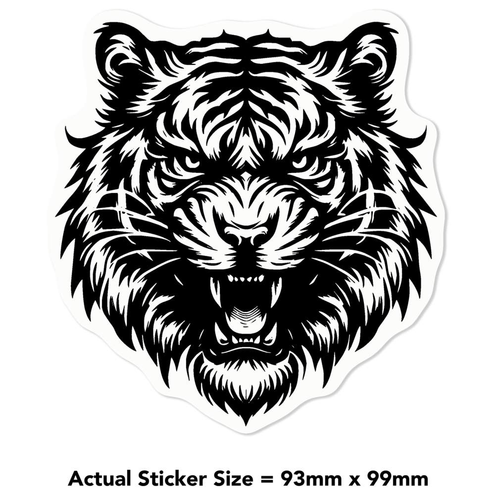 'Angry Tiger' Clear Sticker Decals (DC045519) - Picture 15 of 30