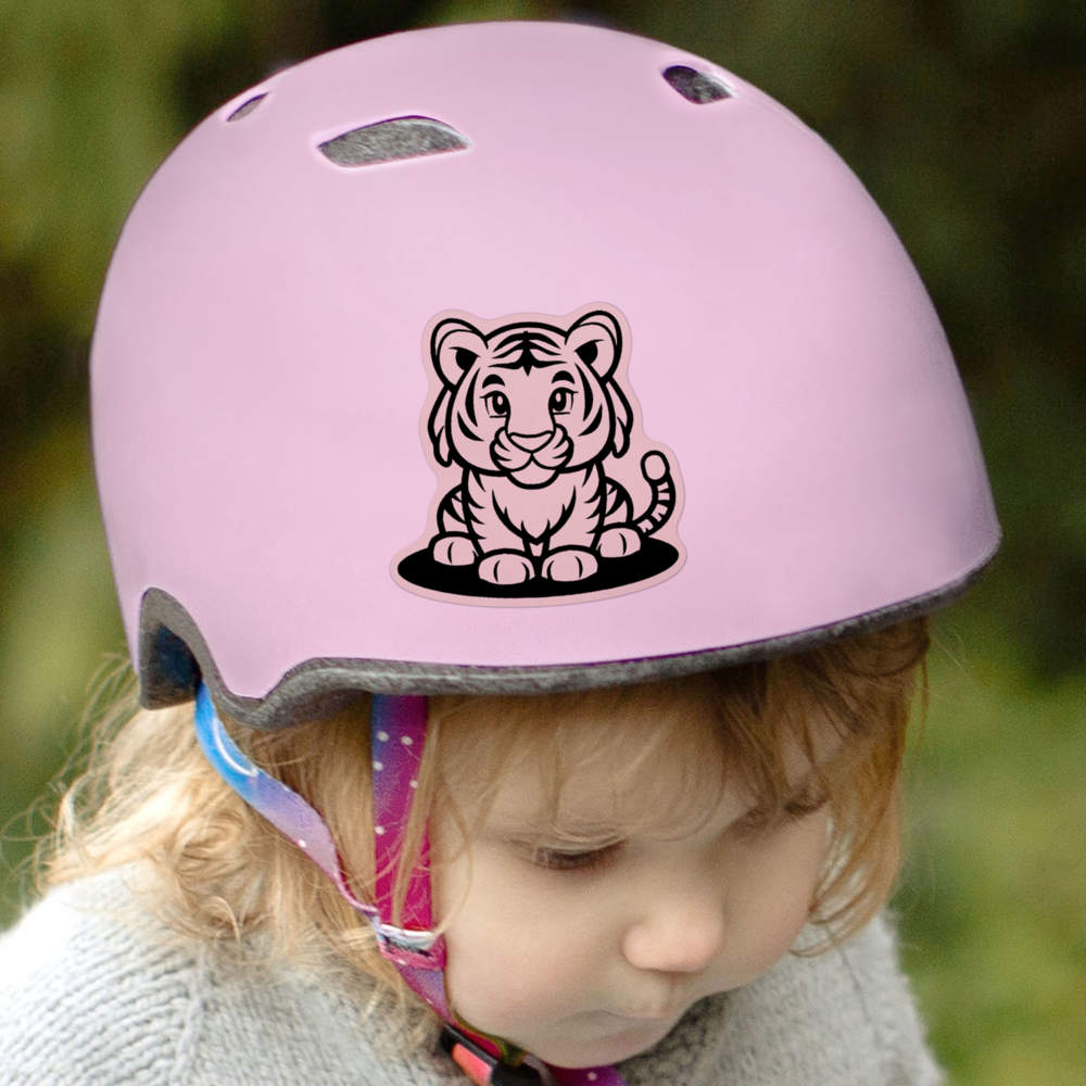 'Cute Tiger Sitting' Clear Sticker Decals (DC045855) - Picture 17 of 30