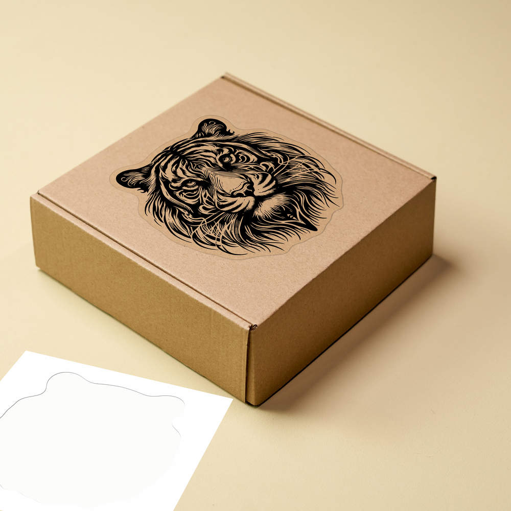 'Tribal Tiger Head' Clear Sticker Decals (DC055025) - Picture 16 of 30