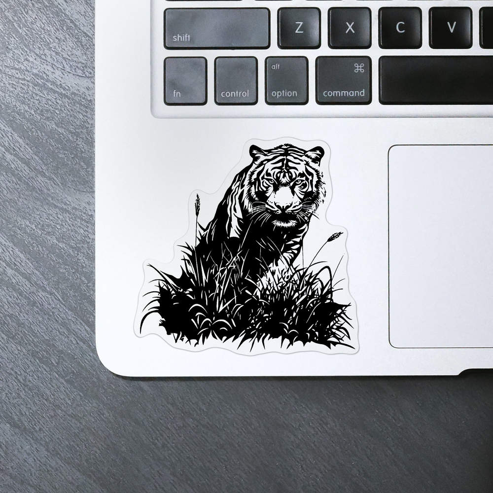 'Tiger in Grass' Clear Sticker Decals (DC055207) - Picture 14 of 30