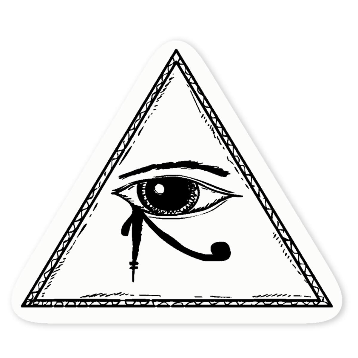 'Eye Of Horus Motif' Clear Sticker Decals (DC000335)