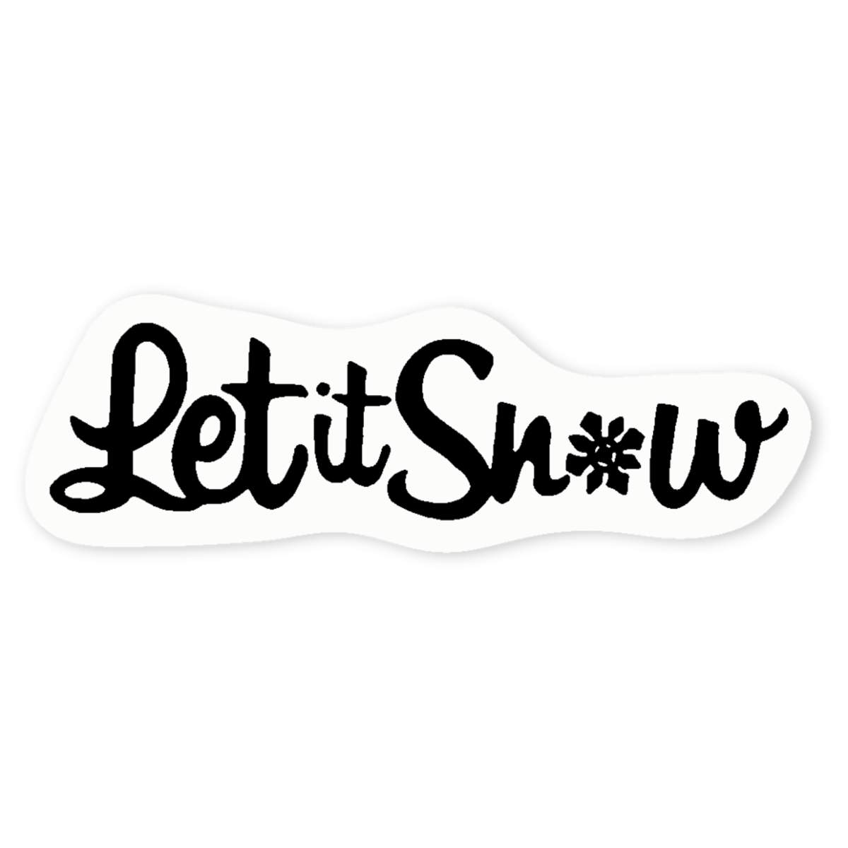 'Let It Snow' Clear Sticker Decals (DC001298)
