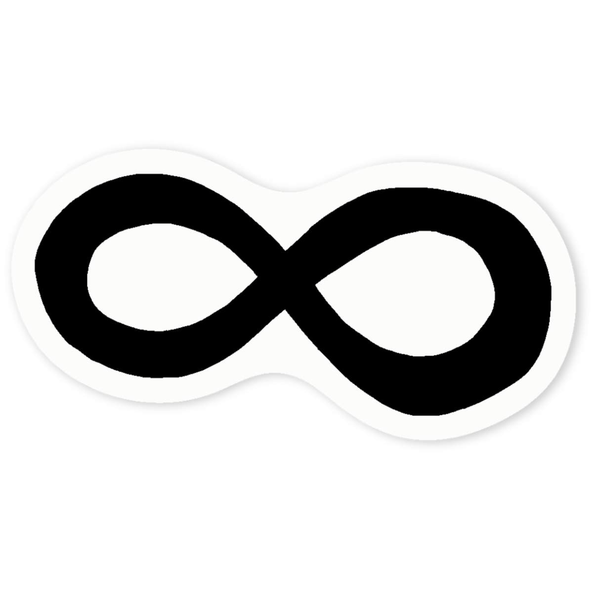 'Infinity Symbol' Clear Sticker Decals (DC001690)