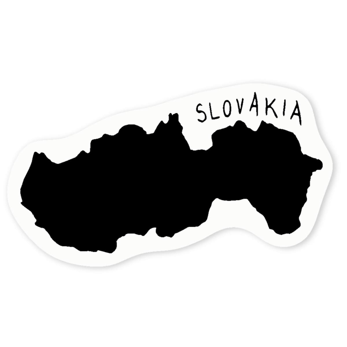 'Slovakia Country' Clear Sticker Decals (DC014576)