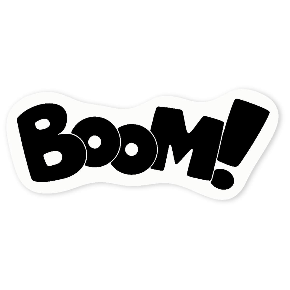 'Boom Text' Clear Sticker Decals (DC017971)