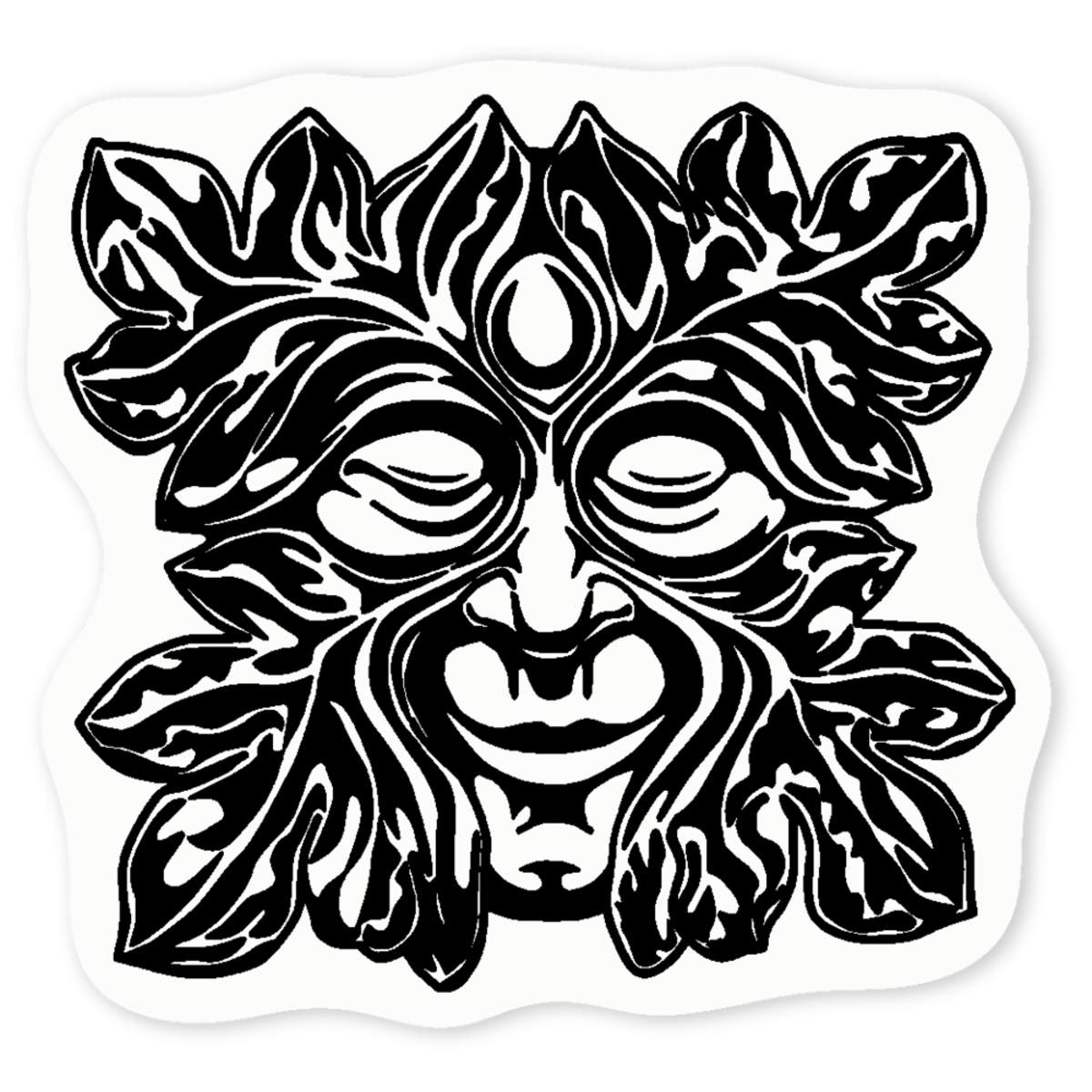 'Green Man' Clear Sticker Decals (DC018929)