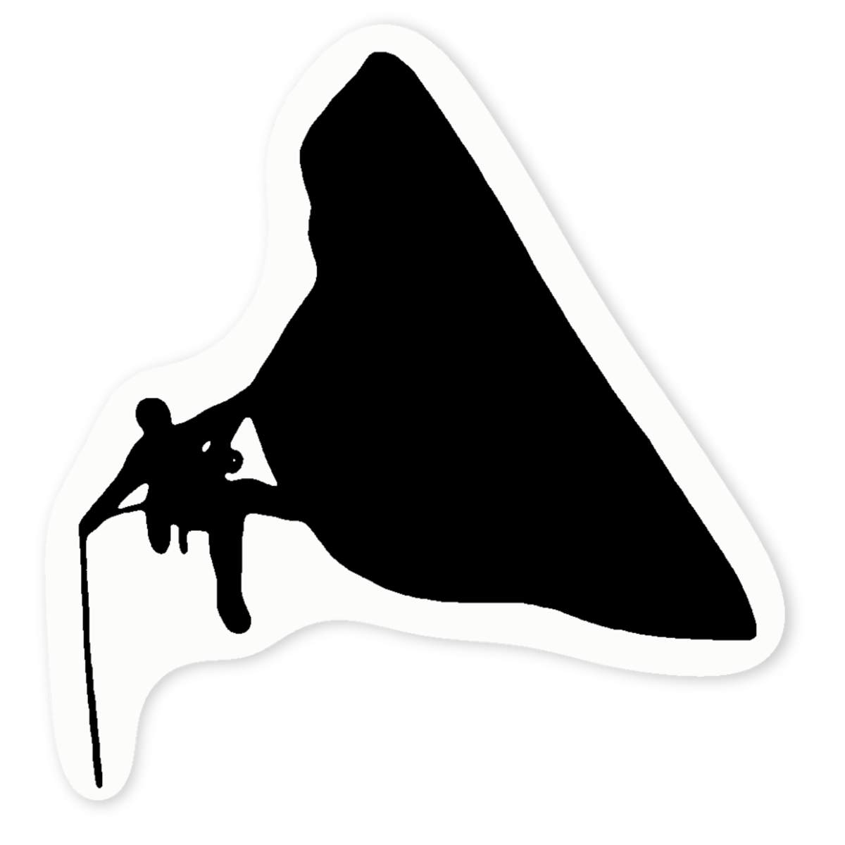 4 x 'Rock Climber' Clear Premium Vinyl Decal Stickers – Waterproof, Durable & Easy to Apply - For Car Bumpers, Windows, Bins & More - Small (50mm) (DC00049905)