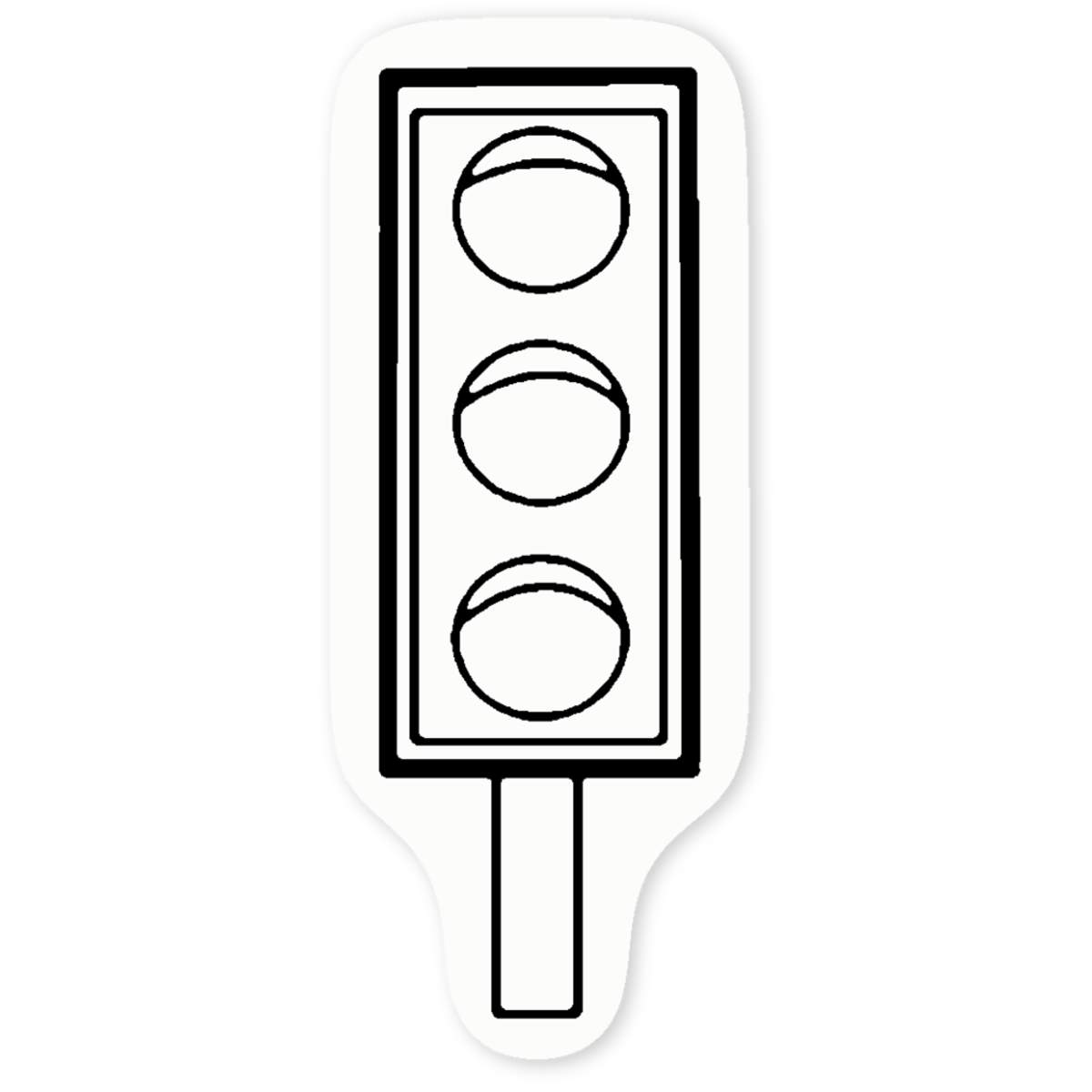 'Traffic Light' Clear Sticker Decals (DC025262)