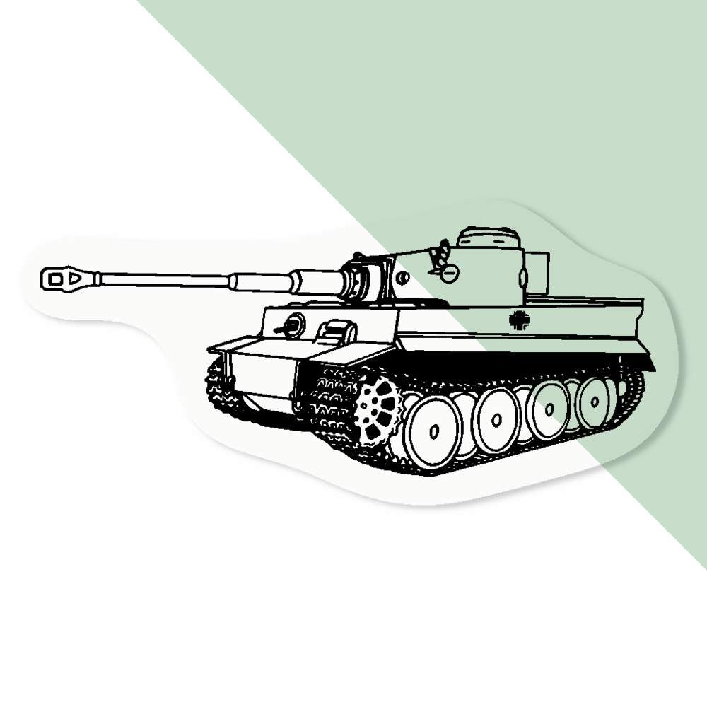 'Tiger Tank' Clear Sticker Decals (DC027436) - Picture 7 of 30