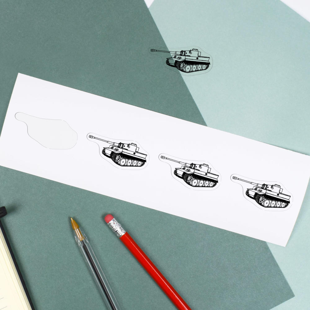 'Tiger Tank' Clear Sticker Decals (DC027436) - Picture 8 of 30