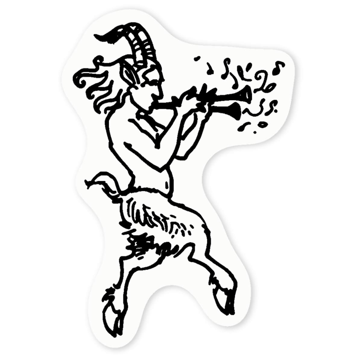 'Musical Faun' Clear Sticker Decals (DC034937)