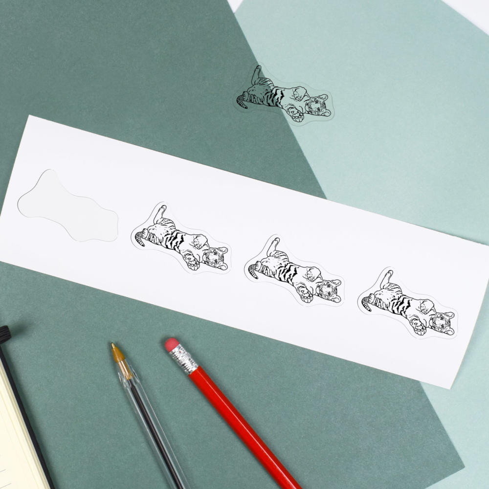 'Tiger Cub' Clear Sticker Decals (DC035328) - Picture 8 of 30