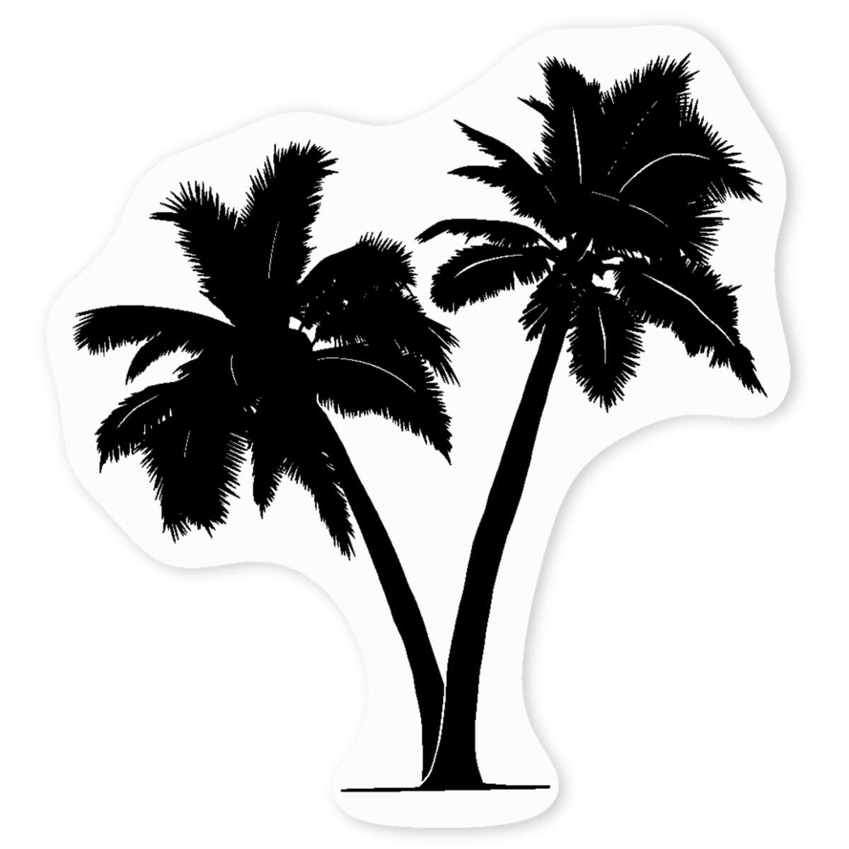 'Palm Trees' Clear Sticker Decals (DC035469)