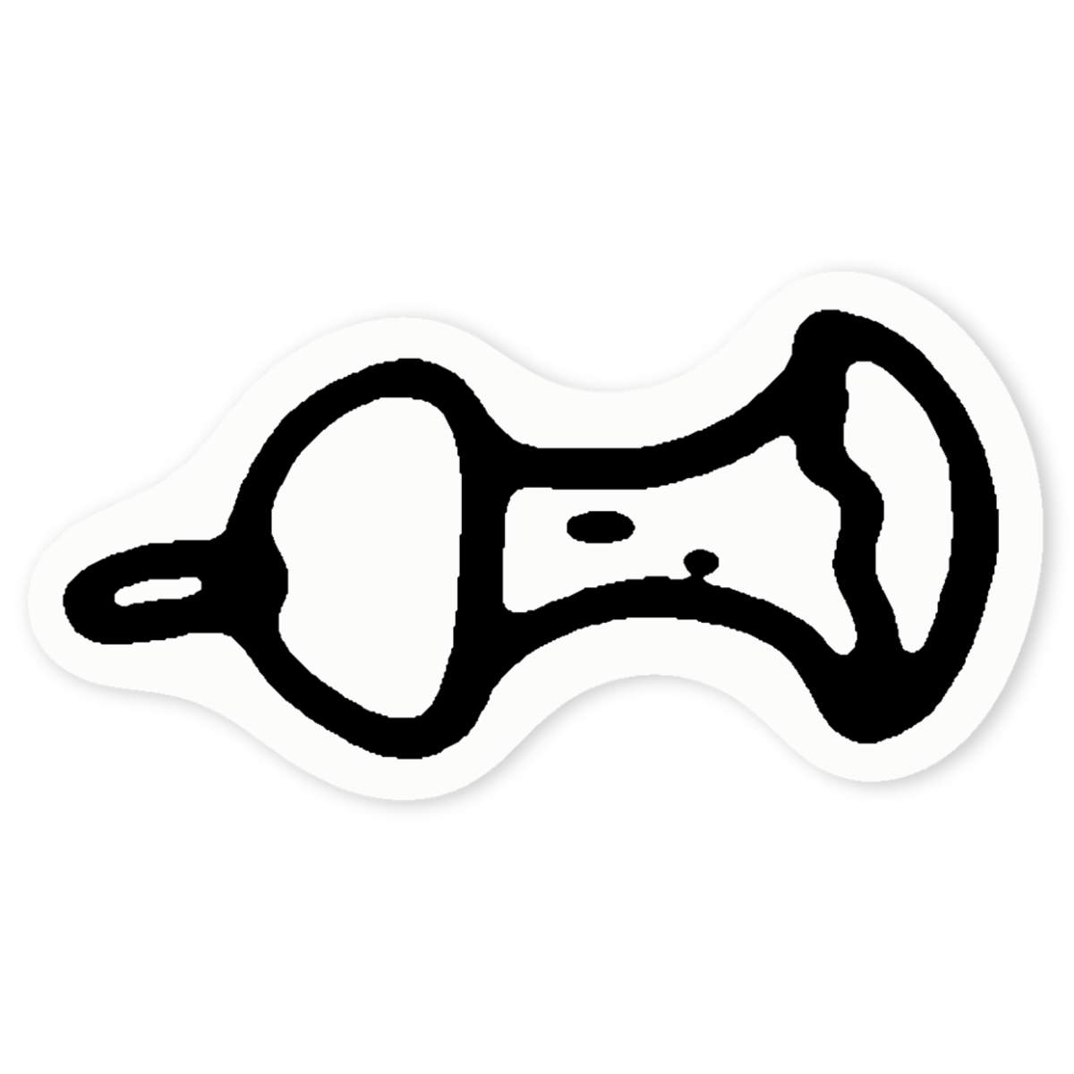 'Apple Core' Clear Sticker Decals (DC017705)