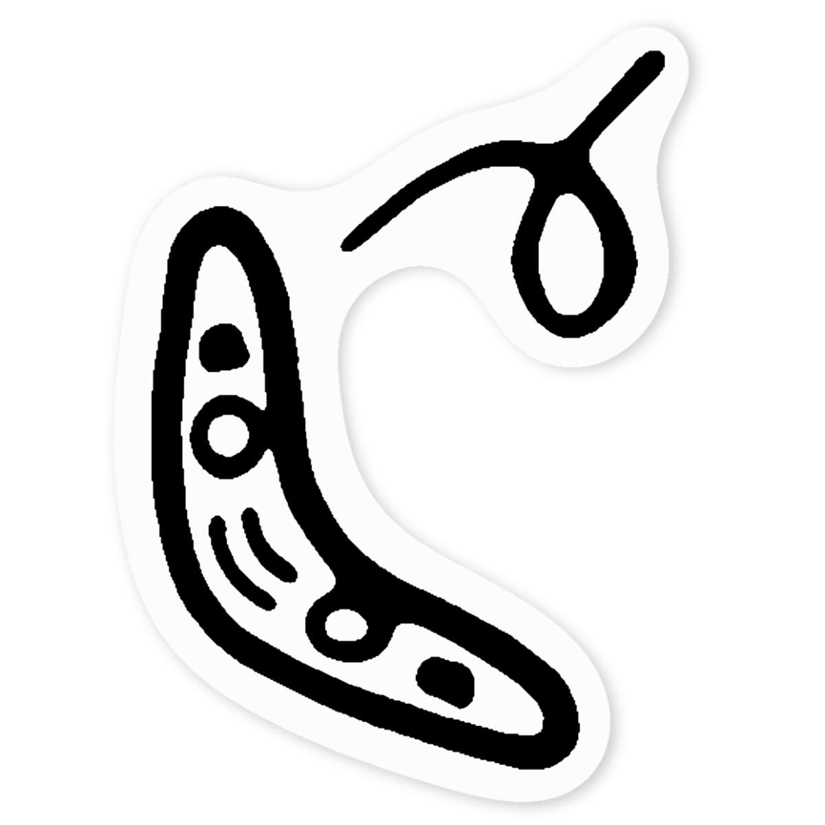 'Flying Boomerang' Clear Sticker Decals (DC017991)