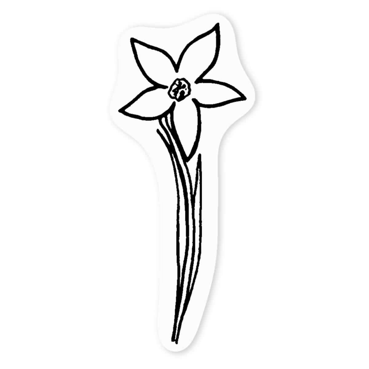 'Daffodil' Clear Sticker Decals (DC037837)