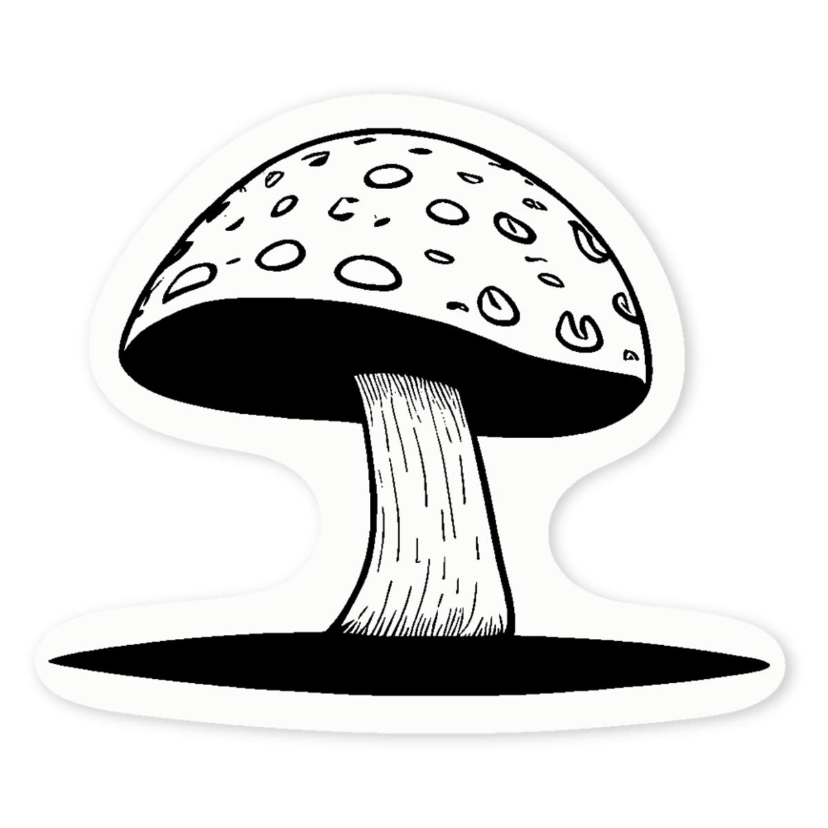 'The Way Of The Mushroom' Clear Sticker Decals (DC043752)