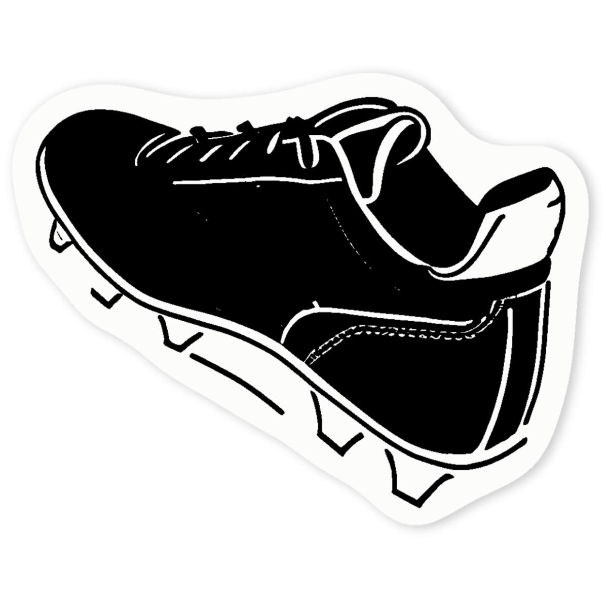 'Football Boot' Clear Sticker Decals (DC044576)