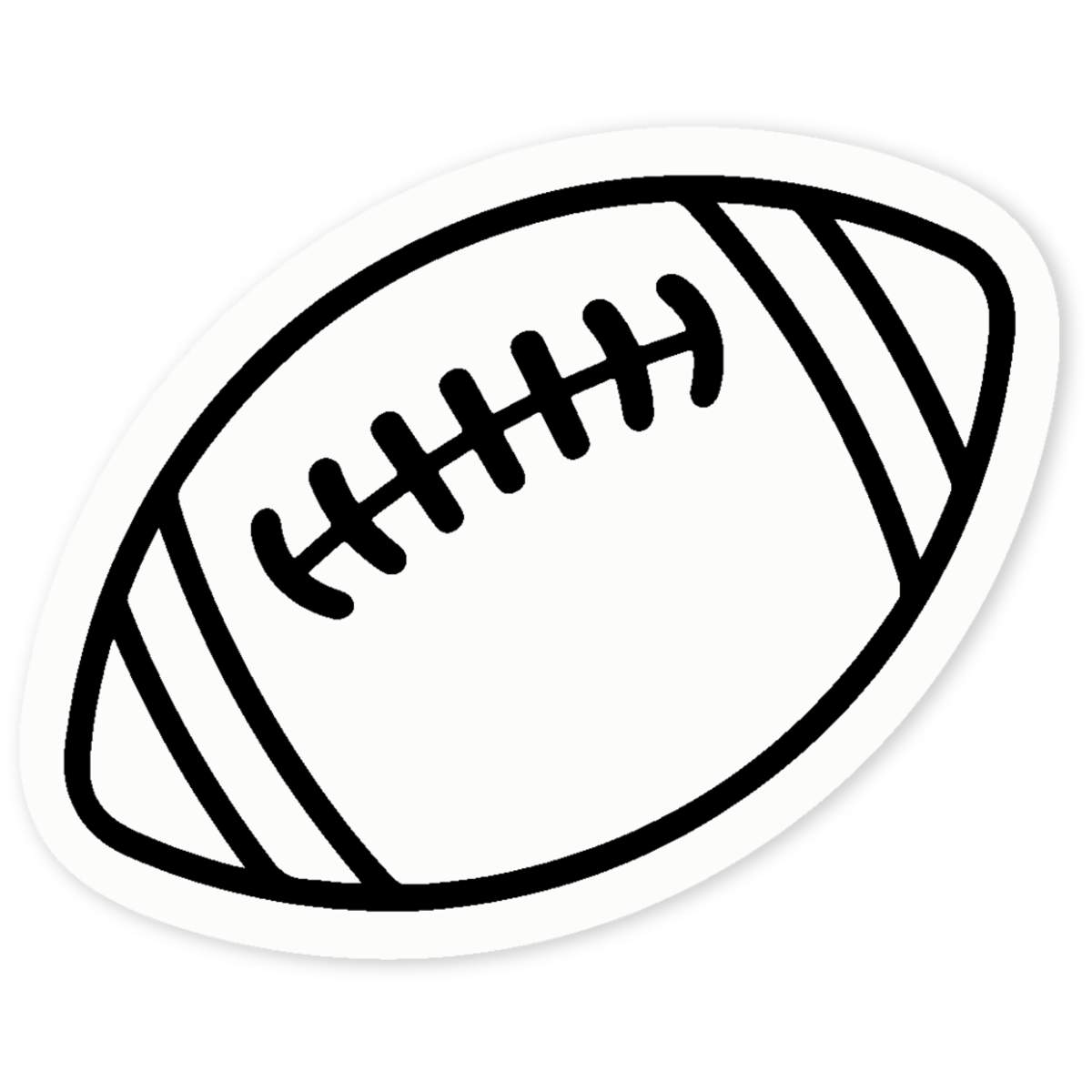 'Football ' Clear Sticker Decals (DC045341)