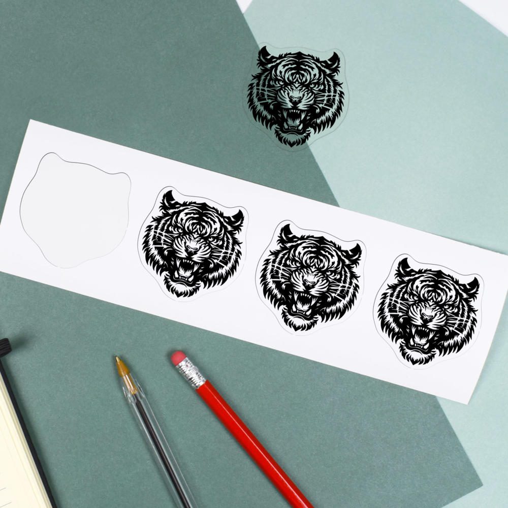 'Fierce Tiger' Clear Sticker Decals (DC045422) - Picture 8 of 30