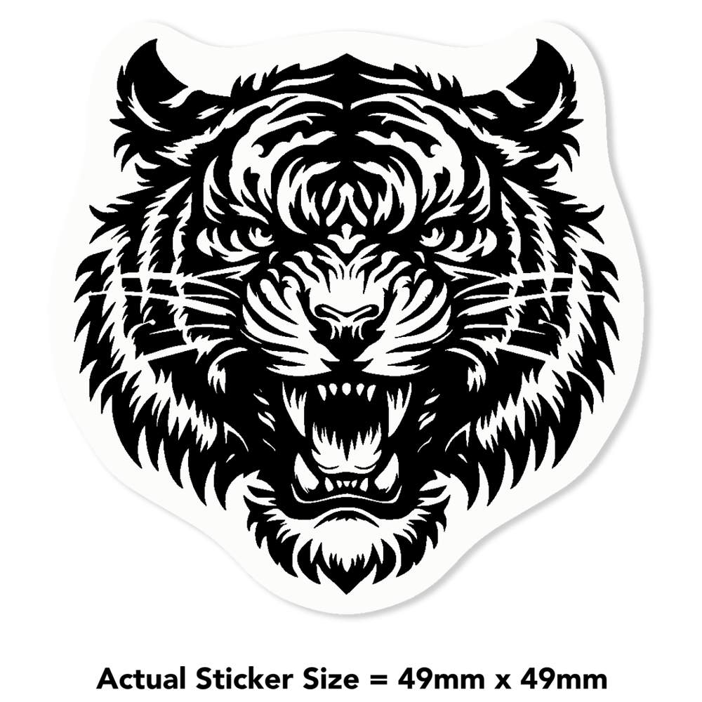 'Fierce Tiger' Clear Sticker Decals (DC045422) - Picture 9 of 30