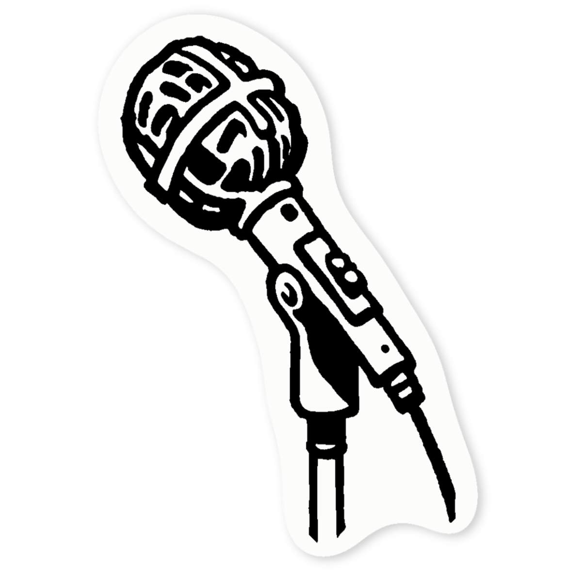 'Microphone' Clear Sticker Decals (DC046094)