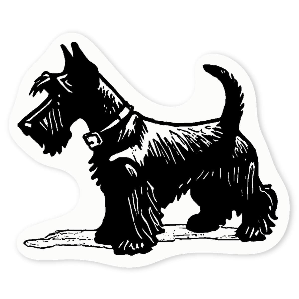 'Scottish Terrier' Clear Sticker Decals (DC046127)