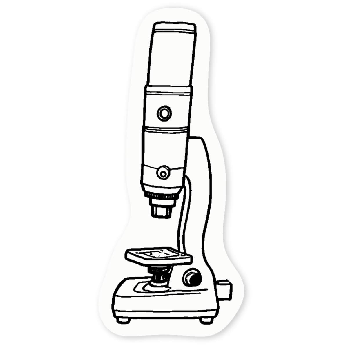4 x 'Digital Microscope ' Clear Premium Vinyl Decal Stickers – Waterproof, Durable & Easy to Apply - For Car Bumpers, Windows, Bins & More - Small (50mm) (DC00132644)