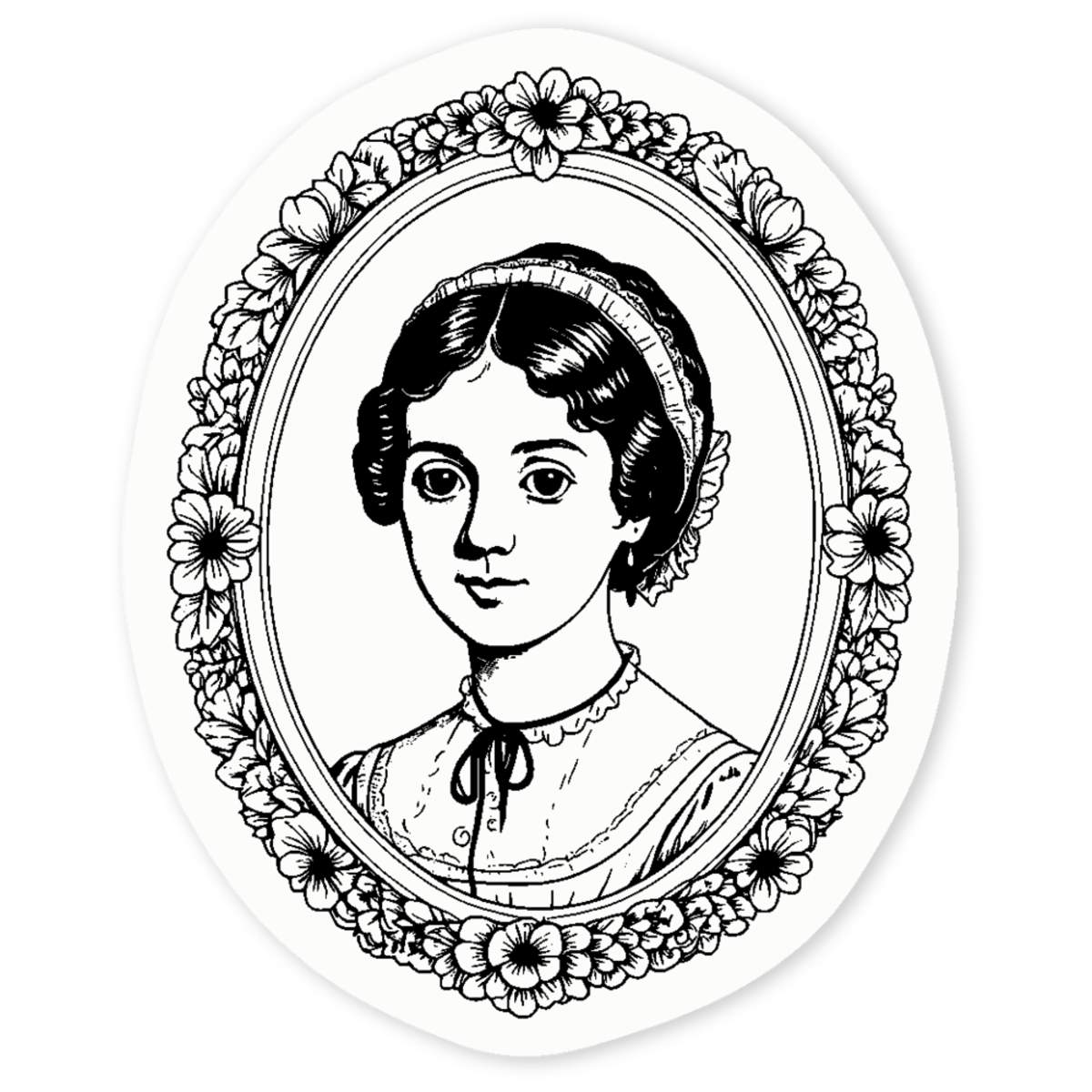 'Jane Austen' Clear Sticker Decals (DC050145)