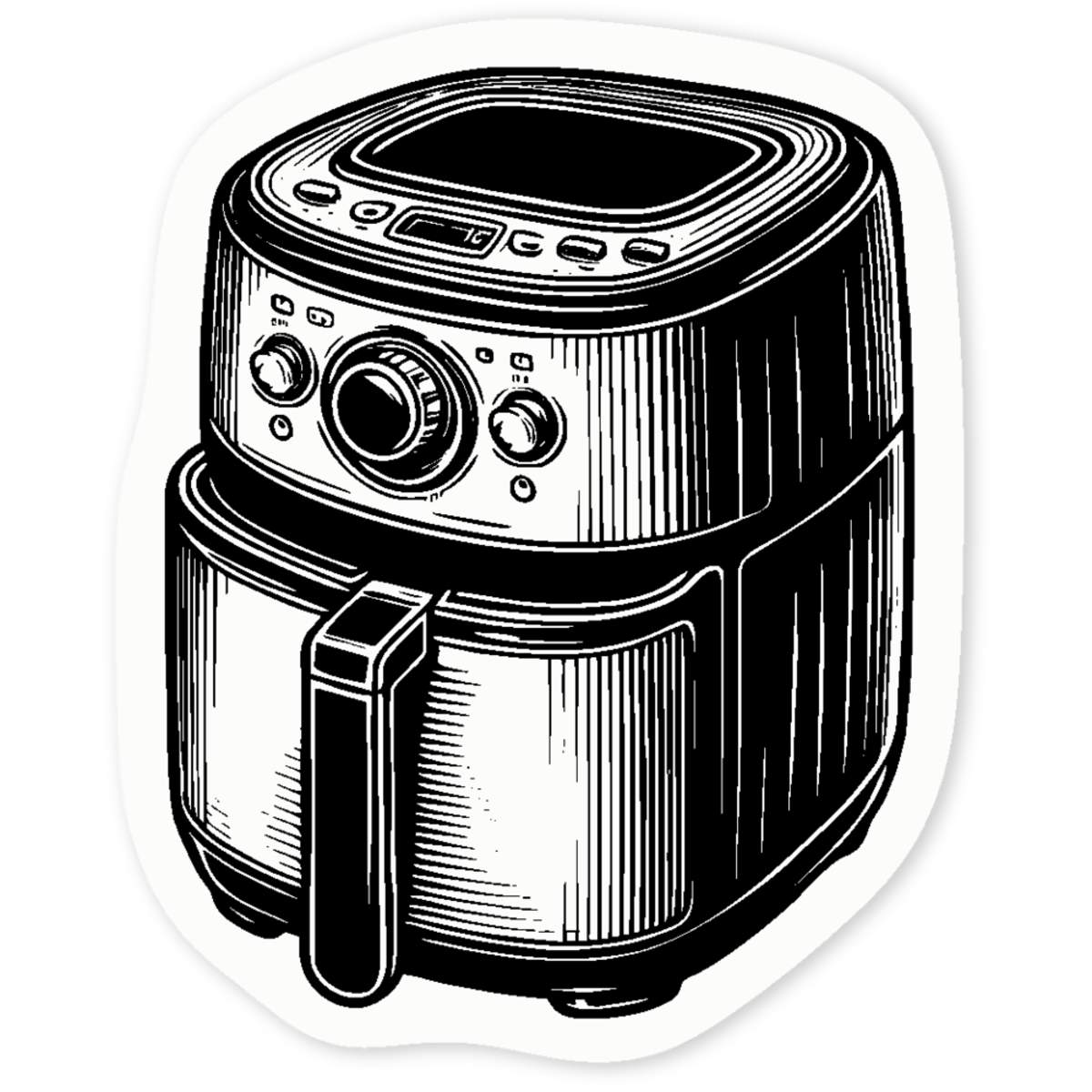 'Air Fryer' Clear Sticker Decals (DC051115)